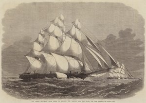 A Grande Corrida de Navios da China para Londres, o Taeping e o Ariel saindo do Lagarto